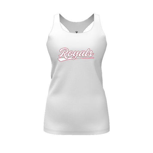 [FT0TRBWH-FYS-LOGO1] Decker Racerback Tank Top (Female Youth S, White, Logo 1)