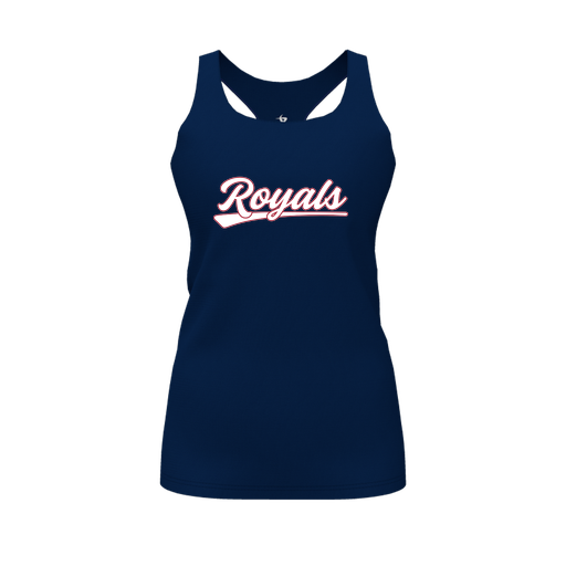 [FT0TRBNV-FYS-LOGO1] Decker Racerback Tank Top (Female Youth S, Navy, Logo 1)