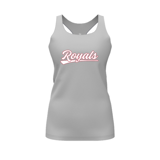 [FT0TRBGY-FYS-LOGO1] Decker Racerback Tank Top (Female Youth S, Gray, Logo 1)