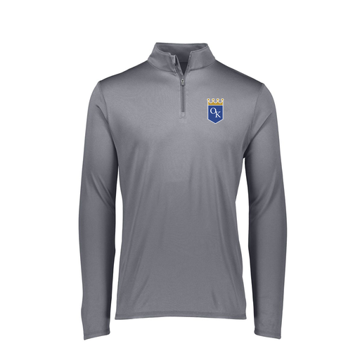 [FTLQFLGY-FAXS-LOGO3] Decker Women's Flex-Lite 1/4 Zip Shirt (Female Adult XS, Gray, Logo 3)