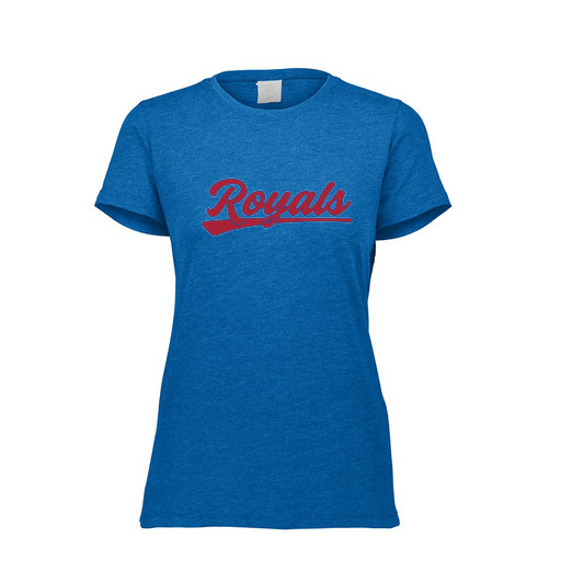 [FTSCUBRY-FAXS-LOGO2] Decker Women's Tri-Blend T-Shirt - Short Sleeve (Female Adult XS, Royal, Logo 2)