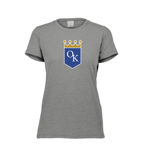 [FTSCUBGY-FAXS-LOGO3] Decker Women's Tri-Blend T-Shirt - Short Sleeve (Female Adult XS, Gray, Logo 3)