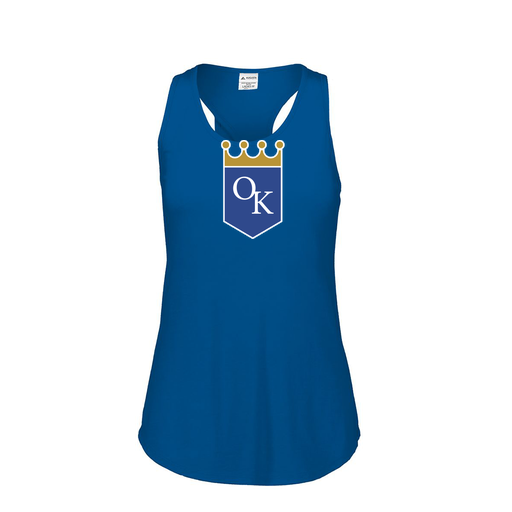 [3078.U55.S-LOGO3] Ladies Tri Blend Tank Top (Female Adult S, Royal, Logo 3)