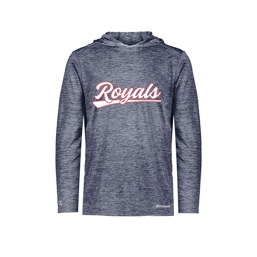 [FOLHCGNV-AS-LOGO1] Decker Men's Charge Hoodie (Adult S, Navy, Logo 1)