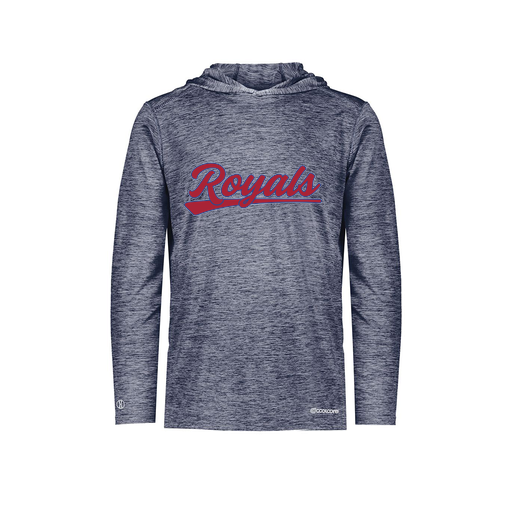 [FOLHCGNV-AS-LOGO2] Decker Men's Charge Hoodie (Adult S, Navy, Logo 2)