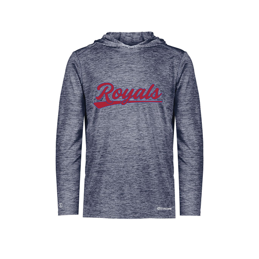 [FOLHCGNV-YS-LOGO2] Decker Youth Charge Hoodie (Youth S, Navy, Logo 2)