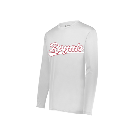 [222822.005.XS-LOGO1] Men's LS Smooth Sport Shirt (Adult XS, White, Logo 1)