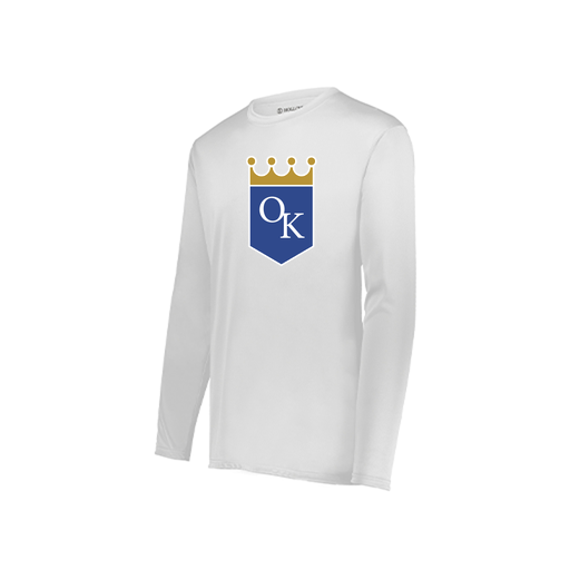 [222822.005.XS-LOGO3] Men's LS Smooth Sport Shirt (Adult XS, White, Logo 3)