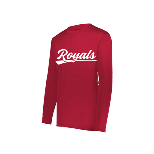 [222822.083.XS-LOGO1] Men's LS Smooth Sport Shirt (Adult XS, Red, Logo 1)