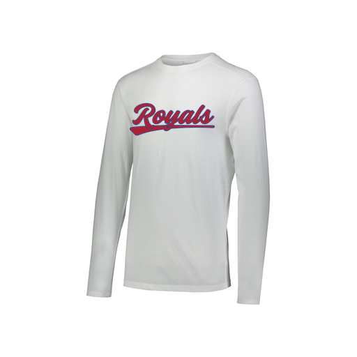 [FTLCUBWH-YS-LOGO2] Decker Youth Tri-Blend T-Shirt - Long Sleeve (Youth S, White, Logo 2)