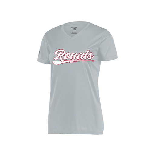 [222820.099.S-LOGO1] Ladies Movement Dri Fit Shirt (Female Adult S, Silver, Logo 1)